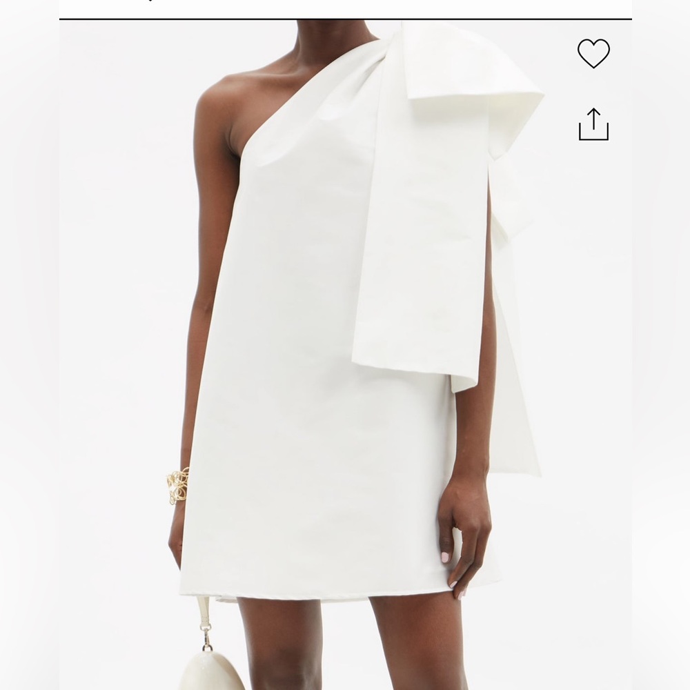 BERNADETTE Winnie One-Shoulder Crepe Mini Dress